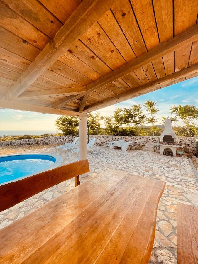 Beautiful Secluded Area Near Novalja Vacation House With Pool And Sea View Villa Lara Kültér fotó